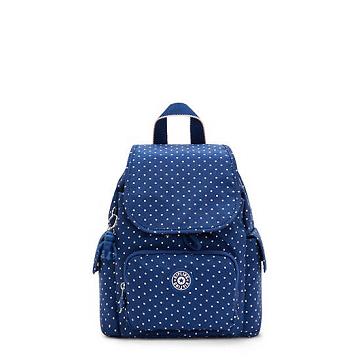 Kipling City Pack Mini Printed Backpack Backpacks Soft Dot Blue | AU 2022RV